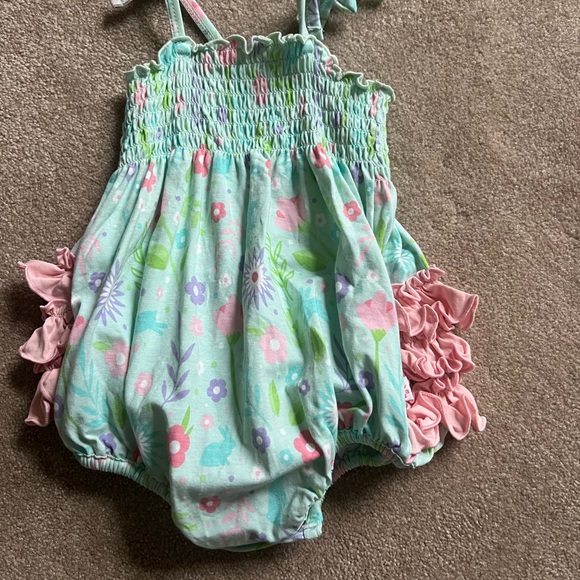 Ruffle Butts Spring Floral bubble - Picture 1 of 4